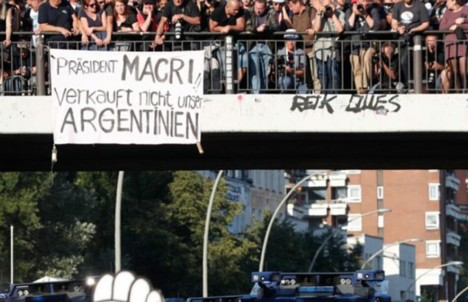 Alemania. La bienvenida a Macri en Hamburgo: “No venda nuestra Argentina”