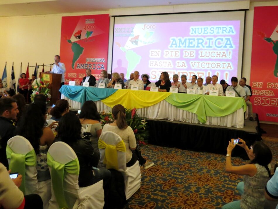 Se inauguró el XXIII Encuentro del Foro de Sao Paulo