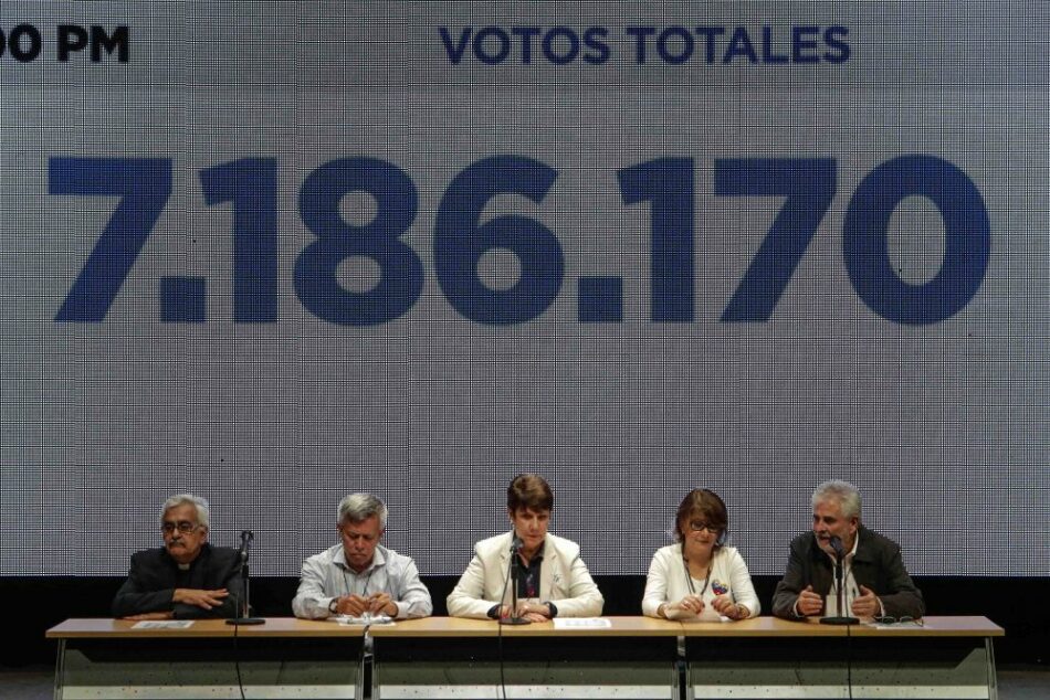 Filtran verdaderos resultados del plebiscito de la oposición: Apenas 3.387.016 votantes