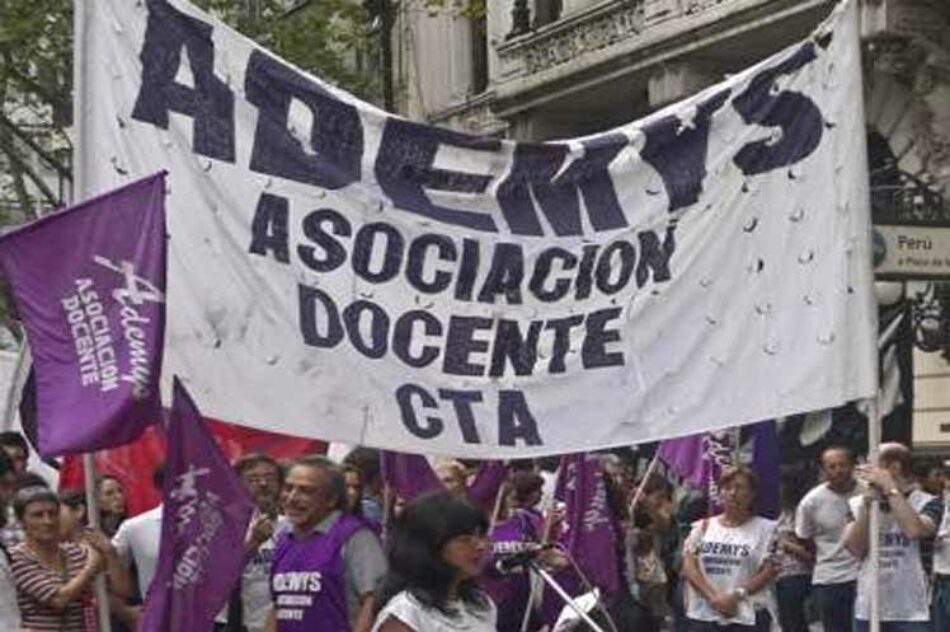 Paran hoy gremios docentes en capital argentina