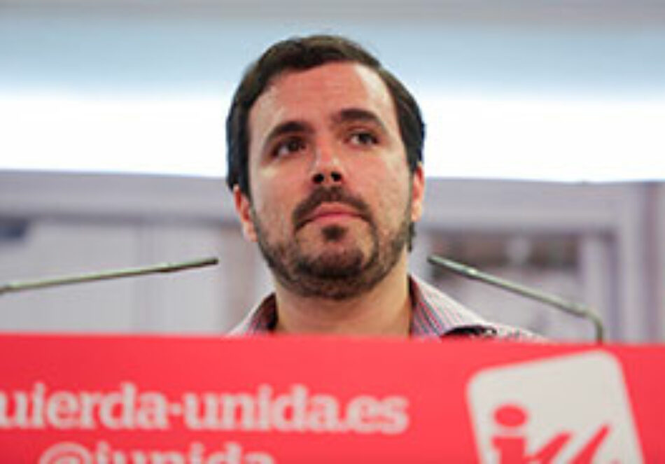 Garzón muestra su absoluto rechazo al techo del gasto pactado por el Gobierno y C`s, y lo tacha de “negativo, muy injusto y muy incoherente”