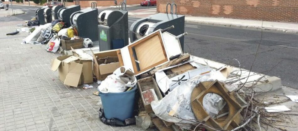 «Un año más la incompetencia del Partido Popular al frente de ESMASA causa la acumulación de basura en Alcorcón»
