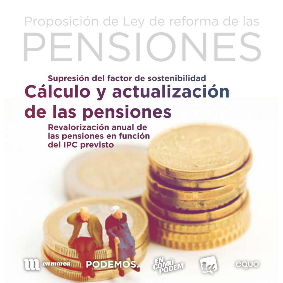 Proposición para proteger la hucha de las pensiones