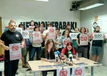 David, detenido en Hamburgo en el marco de las protestas contra el G20