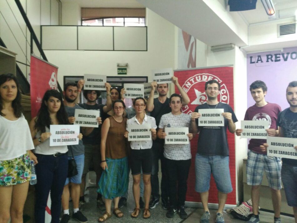 Éxito en el primer juicio de los 10 antifascistas de Zaragoza