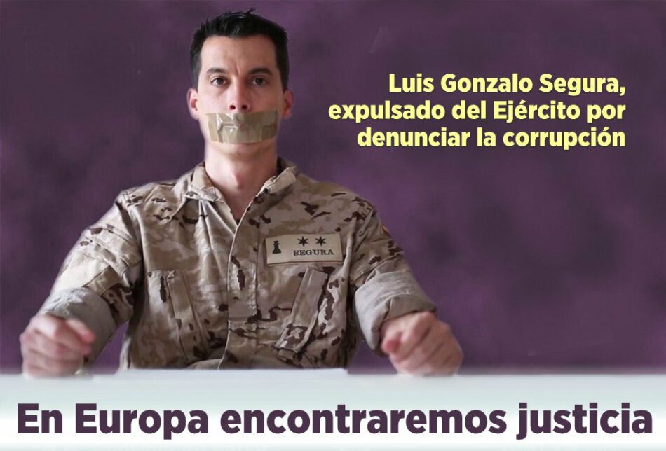 Convocatoria acto en Parlamento Europeo: Extte. Luis Gonzalo Segura. Los denunciantes de corrupción en el estamento militar