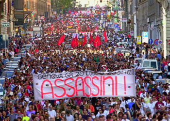 Se cumplen 16 años del asesinato de Carlo Giuliani por parte de la policía italiana durante las protestas contra el G8 en Génova