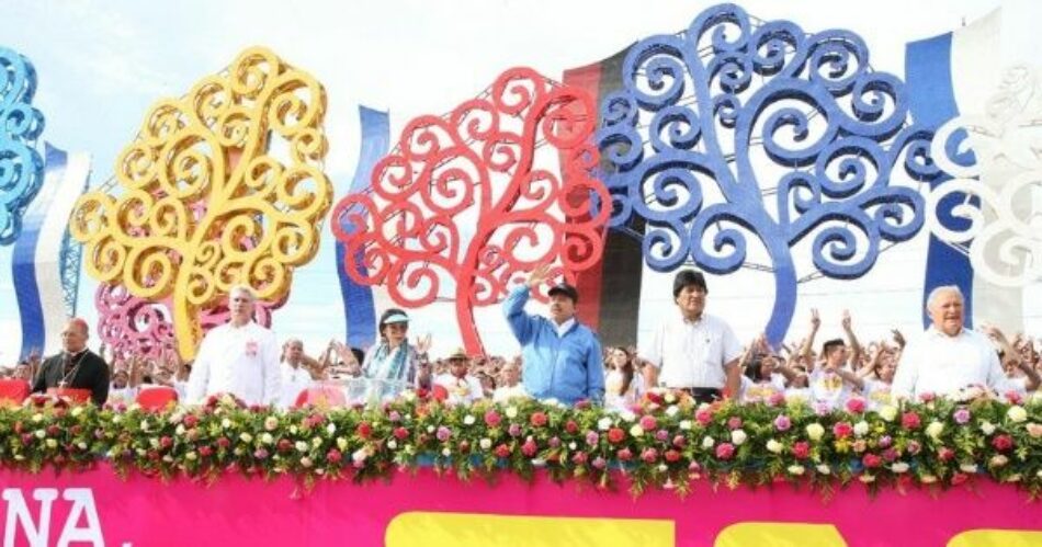 ¡Qué viva Nicaragua siempre libre!, exclamó Ortega en aniversario de la revolución sandinista