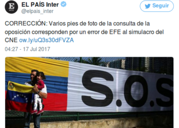 ‘El País’ de España obligado a desmentir información sobre el plebiscito opositor de Venezuela