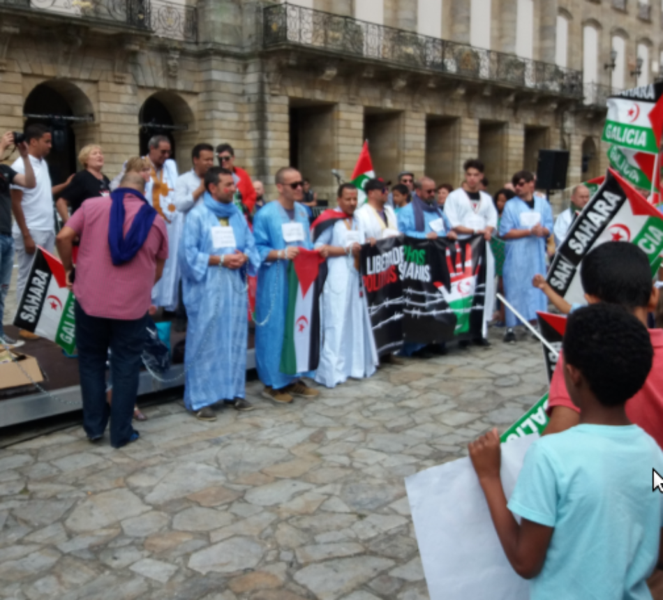 Concentración solidaria cós Presos Políticos Saharauis