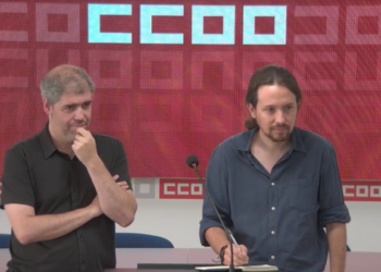 CCOO y Podemos se reúnen para analizar la actualidad política y económica (vídeo en directo)