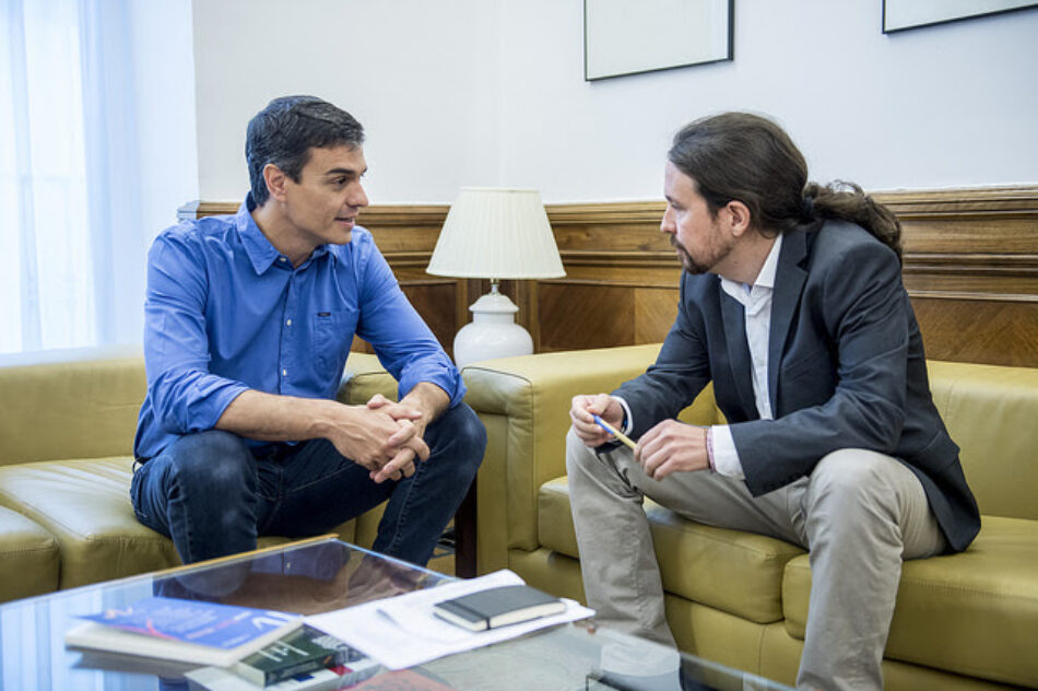 Podemos y PSOE celebran su primera reunión de equipos