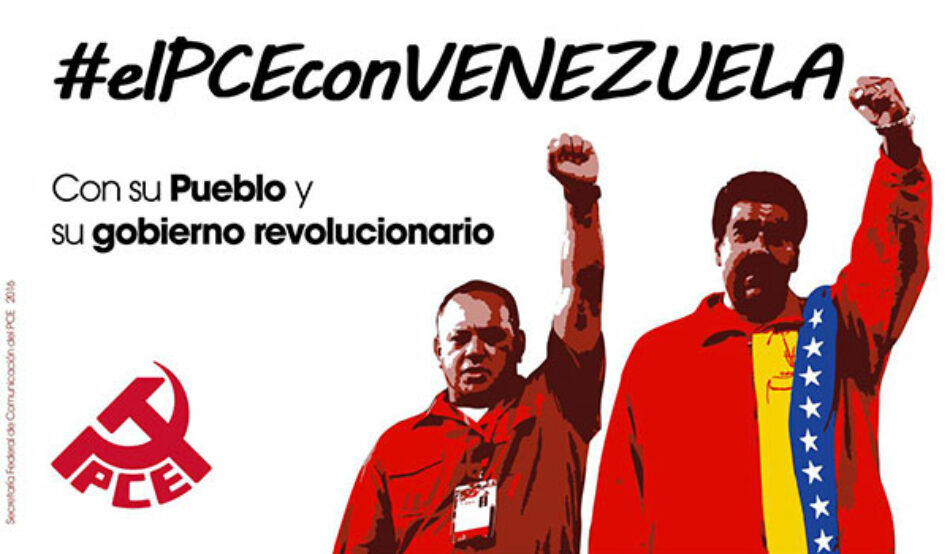 El PCE considera que tras las amenazas de EE.UU. a Venezuela se esconde la codicia por el control de las inmensas reservas de hidrocarburos y minerales estratégicos