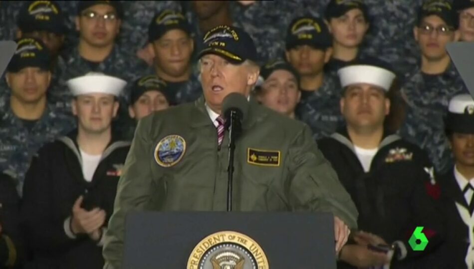 Trump: «Tenemos nuestras tropas en todo el mundo y Venezuela no está lejos»