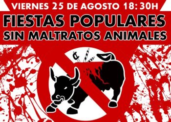 Manifestación el 25 agosto en San Sebastián de los Reyes por unas fiestas populares sin maltratos animales