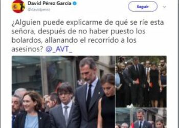 El uso de la mentira política y de las víctimas del atentado de Barcelona por David Pérez es intolerable y repugnante