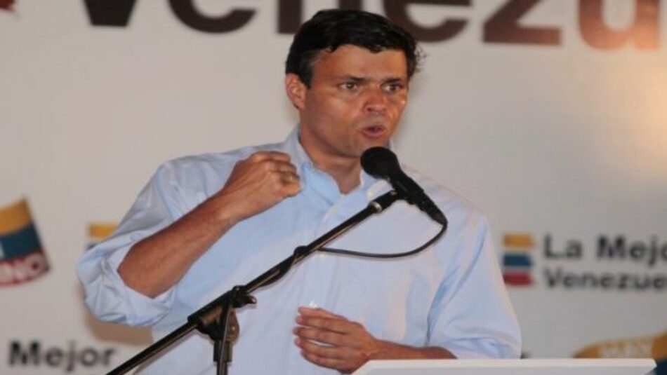 Opositor venezolano Leopoldo López vuelve a prisión domiciliaria