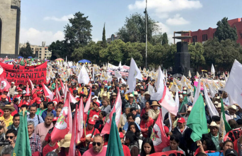 Agricultores mexicanos se manifiestan contra el NAFTA