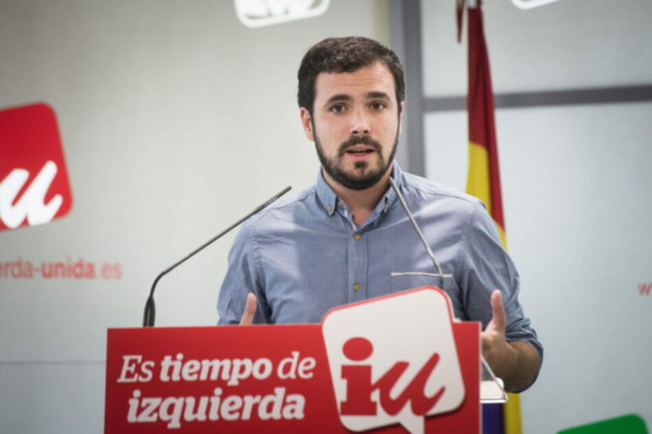 Garzón fija como uno de los principales objetivos de IU «organizar a esos sectores que no se benefician de la recuperación»