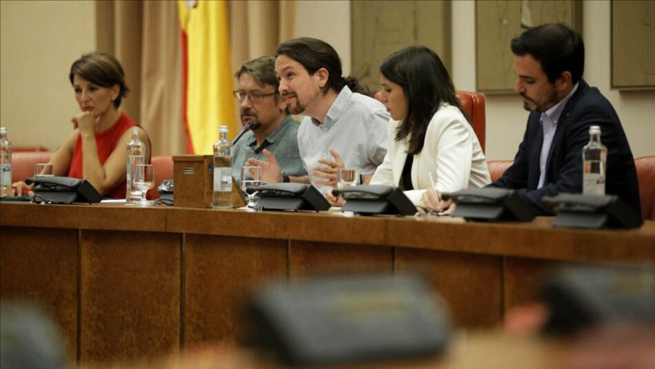 Garzón califica como «absolutamente necesaria» la propuesta de asamblea extraordinaria con presencia de todas las fuerzas democráticas