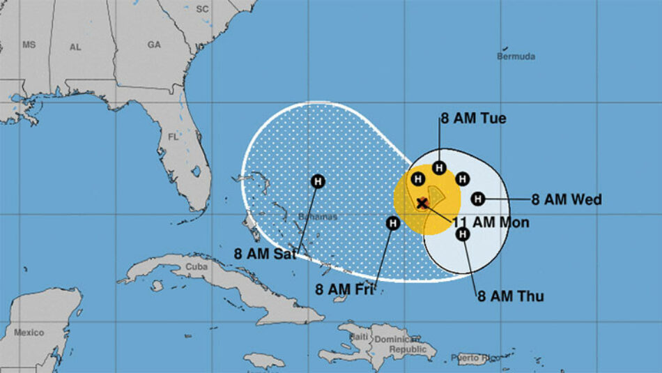 Pronostican un alarmante giro del huracán José en dirección a Florida y Bahamas