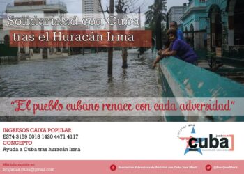 Campaña de solidaridad con Cuba tras el huracán Irma