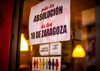 Piden la solidaridad del Ayuntamiento con “Los 10 de Zaragoza”