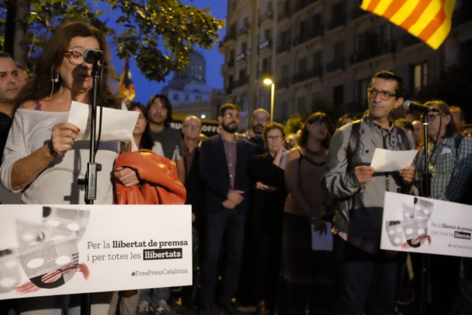 Acto en defensa de las libertades en Barcelona