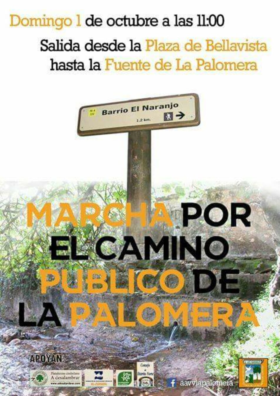 EQUO pide a las vecinas y vecinos que se movilicen en defensa de los caminos públicos