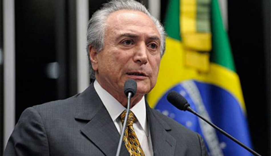 Fiscalía de Brasil emite nuevas denuncias contra Michel Temer