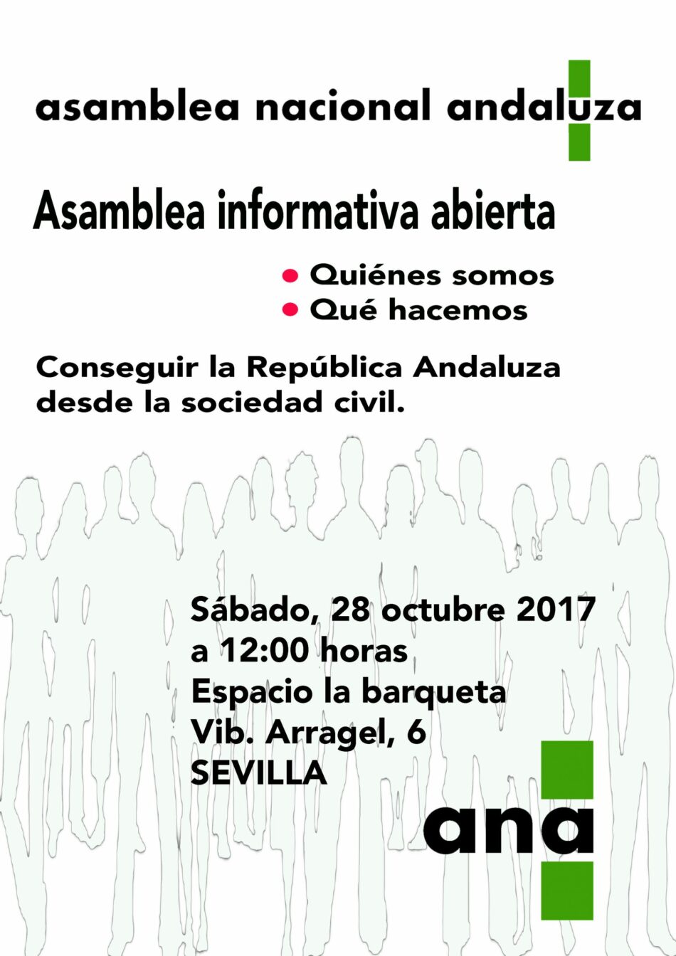 Actos de la Asamblea Nacional Andaluza en Sevilla y Barcelona