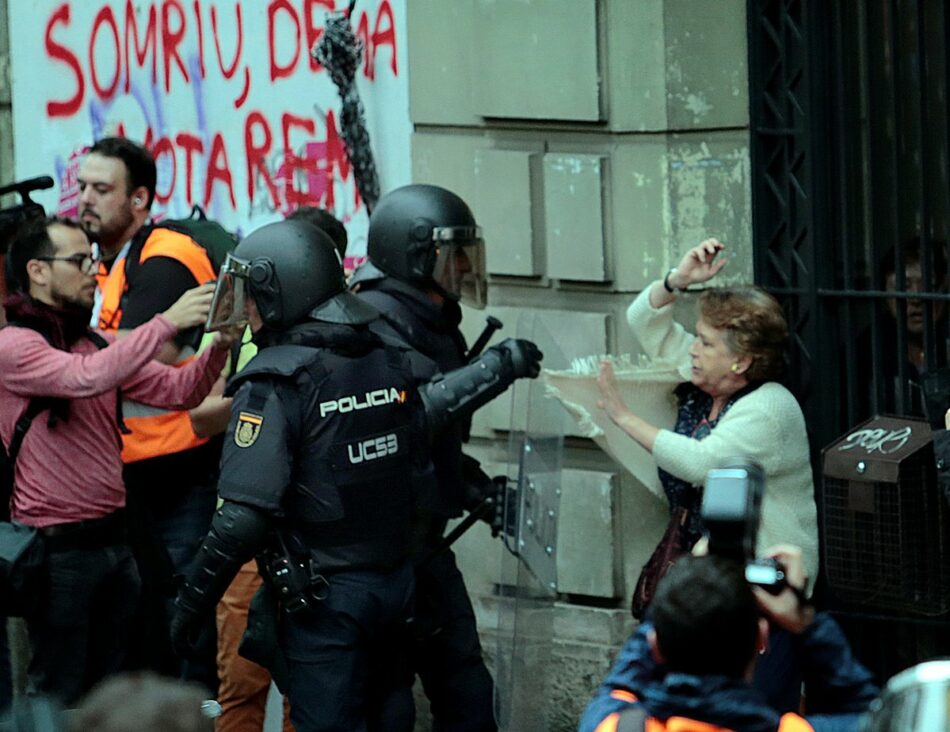 La CGT condena la represión del Estado español al pueblo catalán por querer ejercer el derecho al voto