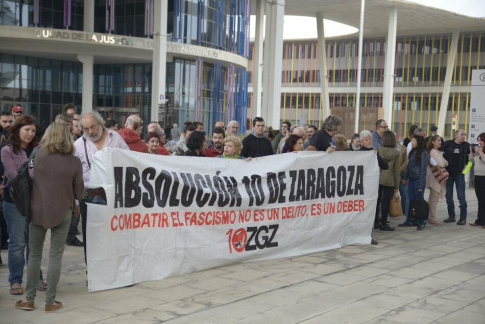 Se reducen a menos de dos años las penas para Los 10 de Zaragoza