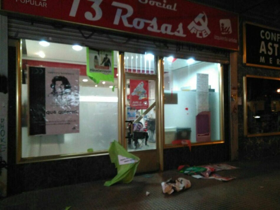 Comunicado sobre el ataque nazi al Centro Social 13Rosas este domingo