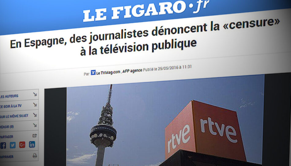 IU denuncia en Bruselas la “manipulación sistemática” del Gobierno en los informativos de TVE