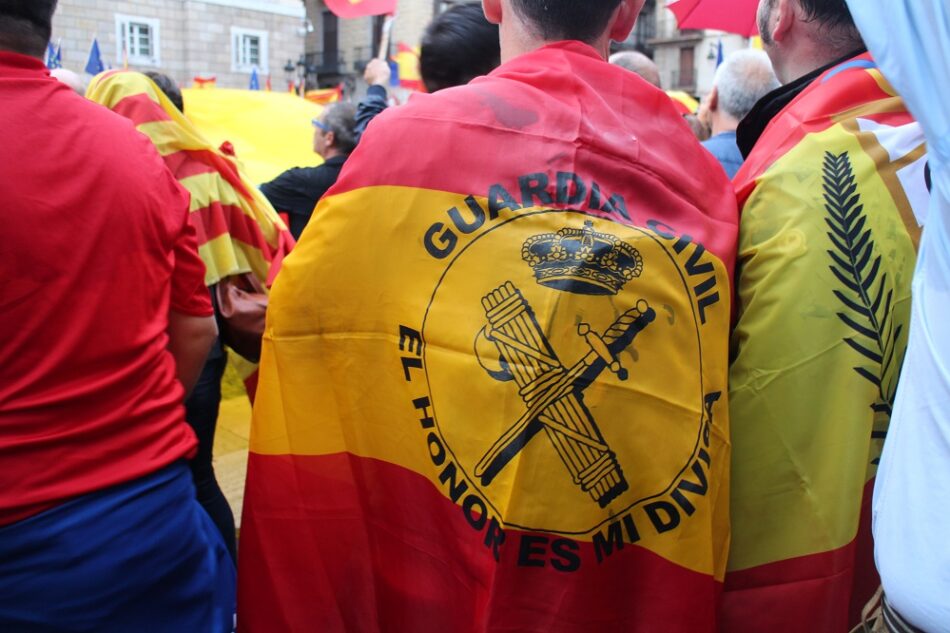 Las tropas de Franco vuelven a tomar Barcelona. Manifestación unionista 8-10-2017