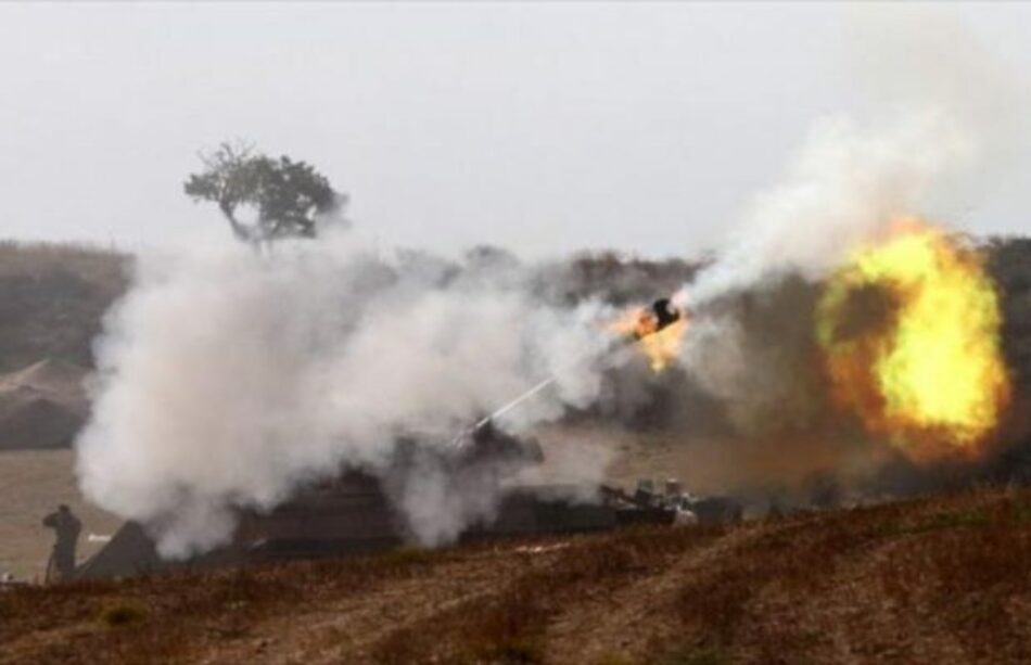Artillería israelí bombardea la Franja de Gaza