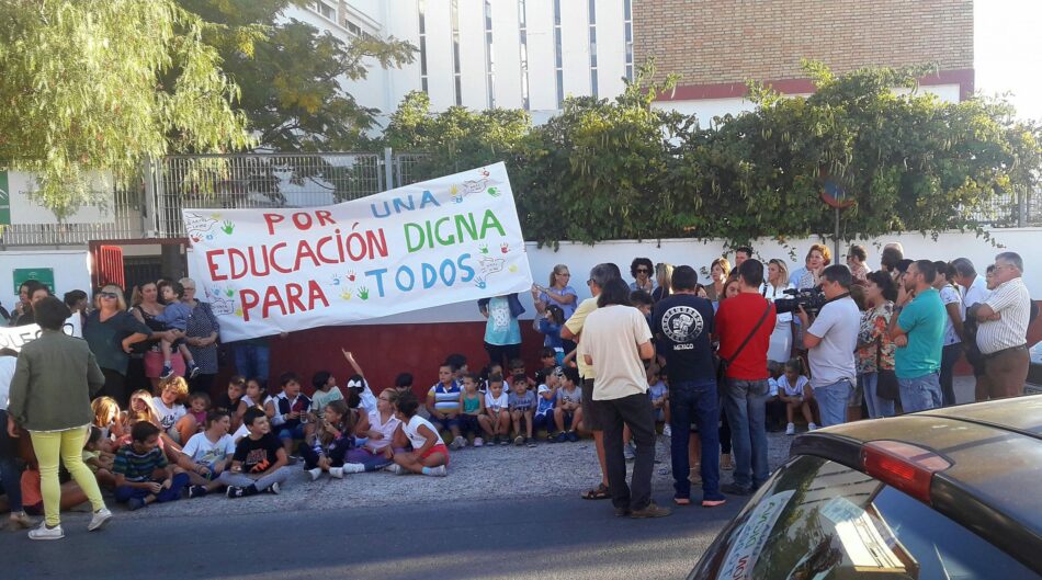 IU reclama la ampliación de horario para el monitor de apoyo en el CEIP Quinta de la Paz