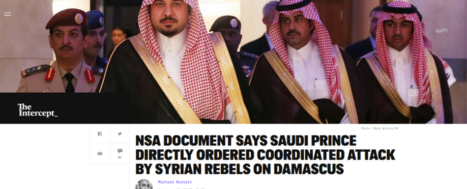 Dirigentes saudíes ordenaron a los grupos terroristas “incendiar Damasco” en 2013