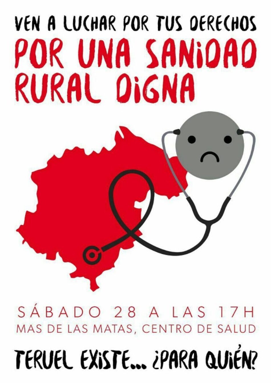 El PCE Aragón contra los nuevos recortes en sanidad rural