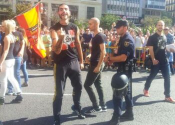 IU denuncia ante la CE las agresiones de grupos fascistas en la manifestación del 9-O en Valencia ante la pasividad de Delegación del Gobierno