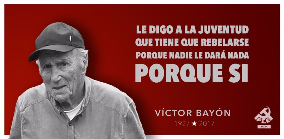Ante el fallecimiento de Víctor Bayón