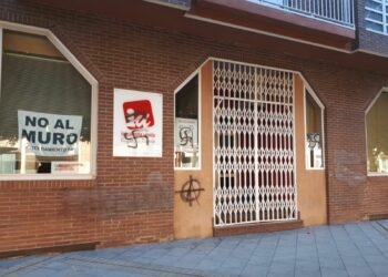 Izquierda Unida Región de Murcia denuncia nuevas pintadas “nazis” en su sede