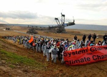 Activistas alemanes protestan contra el uso del carbón