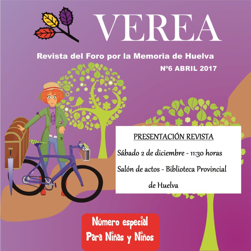 Nuevo número de Revista Foro por la Memoria de Huelva: especial para niñas y niños