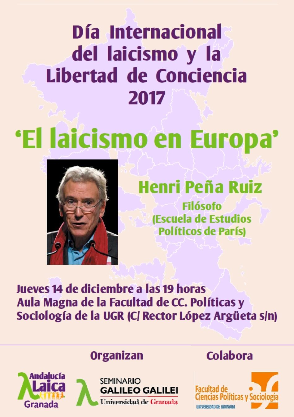 Conferencia en la UGR: ‘El laicismo en Europa’