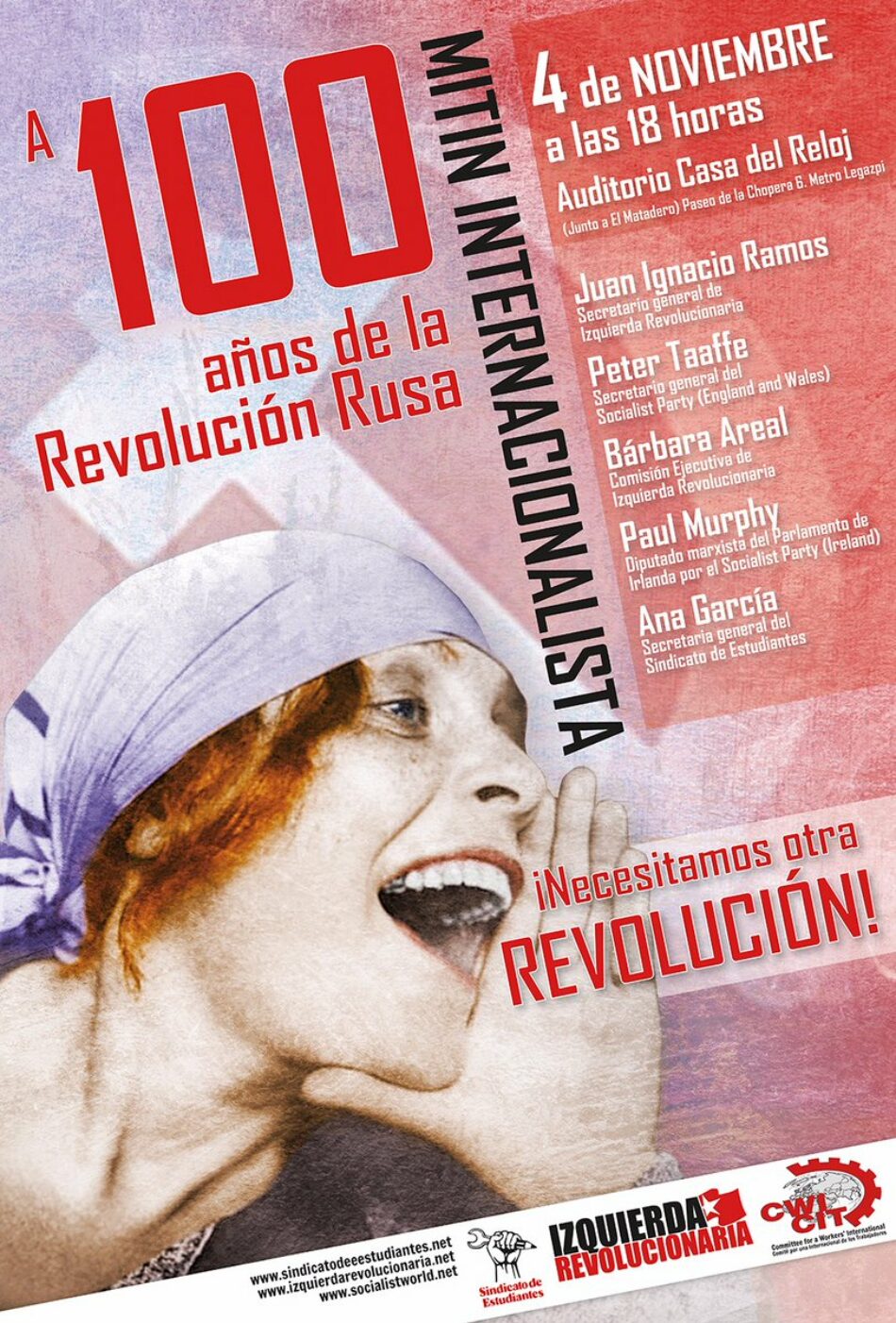 Mitin Internacionalista. A 100 años de la Revolución Rusa, necesitamos otra revolución