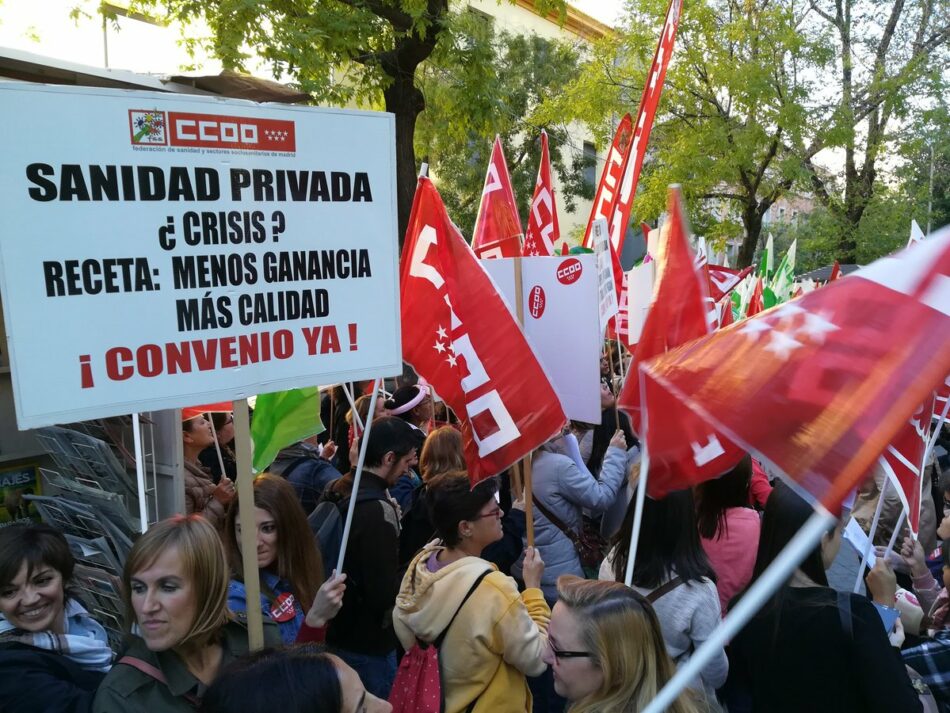A partir del 27N, huelga indefinida en la Sanidad Privada madrileña