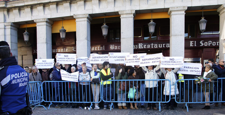 Madrid Laica/Europa Laica denuncia la participación de cargos públicos en la celebración litúrgica del Voto de la Villa