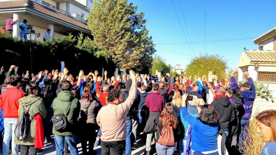 Paralizan el desahucio de Las Gabias